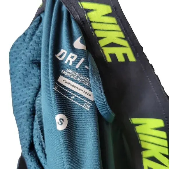 Nike Dri-Fit Training 9 in Unlined Shorts Green/Lime Men Sz S 519501-392 - Picture 3 of 6